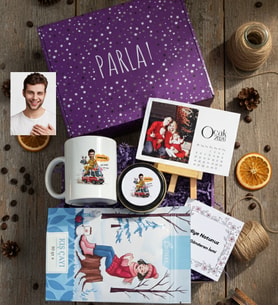 Kişiye Özel Karikatürlü Erkek Paramedik Hediye Kutusu - Kişiye Özel Kupa Standart, Çay, Takvim, Mum Tıp Bayramı Hediyesi