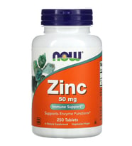 NOW Foods Zinc 50 mg 250 Tablets. Usa Menşei.37.
