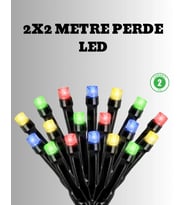 2x2 Metre Pil ile Çalışan Perde LED Işık – 8 Modlu Dekoratif