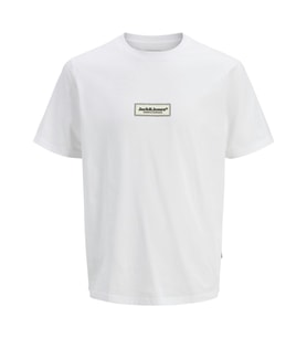 Jack & Jones 12273182 Jorsplit Fakestitch Beyaz Tişört