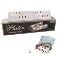 1010211 Platin Plastik Okey Takımı-Starokey
