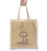 Sad Cat Meows Bez Çanta Uzun Saplı