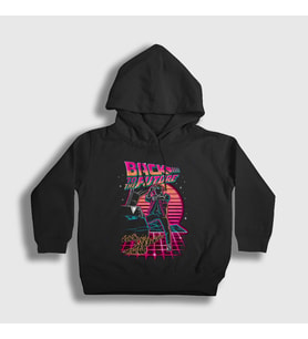Presmono Unisex Çocuk Siyah Watch Film Geleceğe Dönüş Back To The Future Kapüşonlu Sweatshirt 243677tt