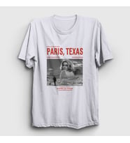 Presmono Unisex Beyaz Poster Film Paris Texas T-Shirt 481608tt (Beyaz)
