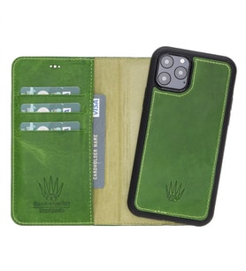 MAGIC WALLET IPHONE 11 PRO YEŞİL CUZDAN + KILIF