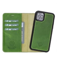 MAGIC WALLET IPHONE 11 PRO YEŞİL CUZDAN + KILIF