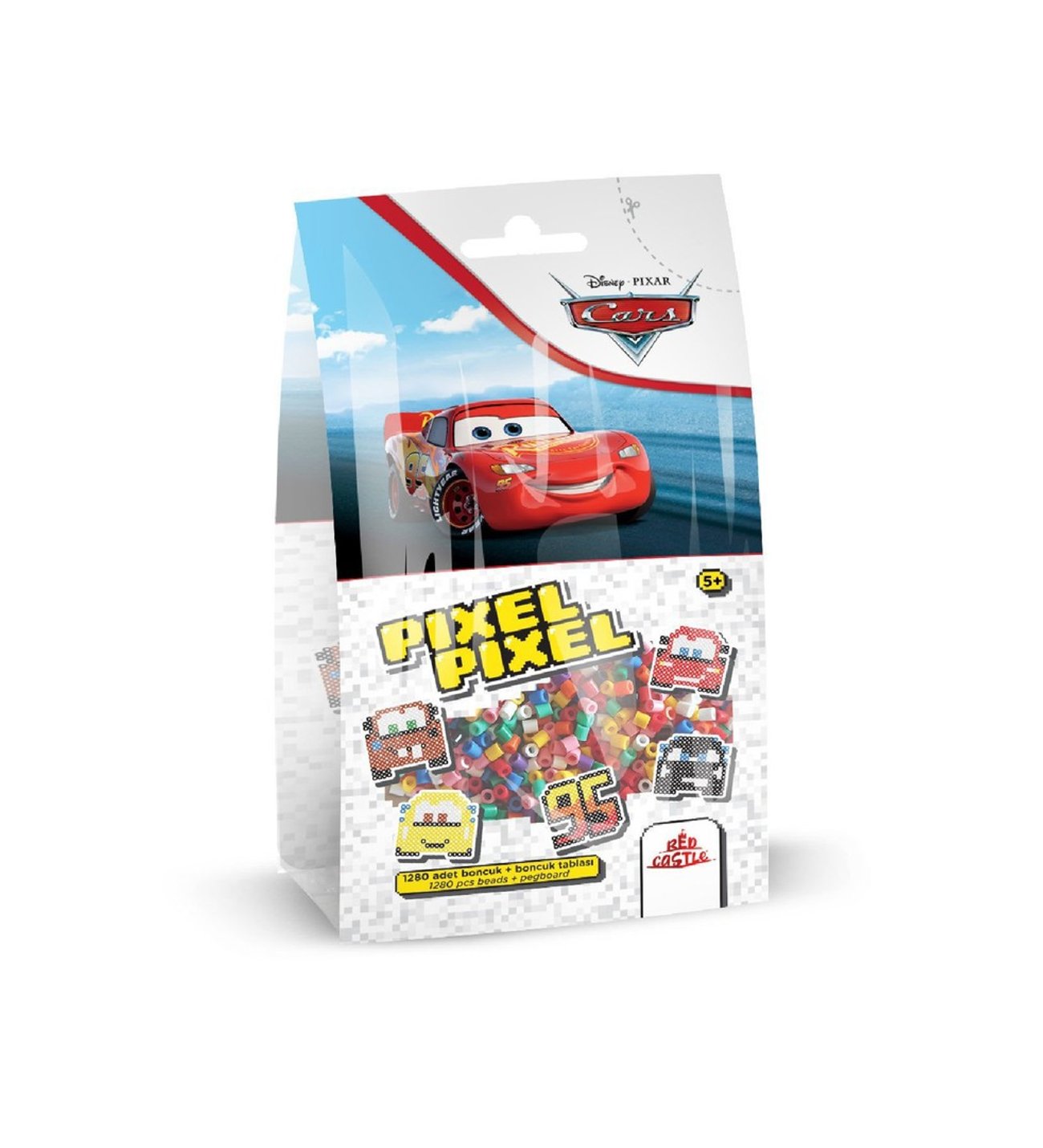 Disney Cars Boncuk Aktivite ve Oyuncak Seti 5 Figür-Pixel Pixel B16-02
