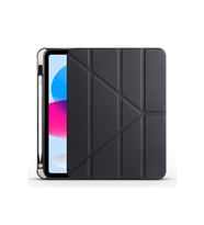 Apple iPad 10.9 2022 (10.Nesil) Uyumlu Kılıf Zore Tri Folding Kalem Bölmeli Standlı Kılıf (Siyah)
