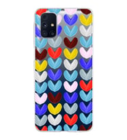 PrintiFy Samsung Galaxy M31s ile Uyumlu 1mm Slim Fit Water Color 1 Baskılı Şeffaf  Kılıf