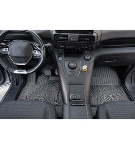 Rizline Premium Toyota Proace City 2019 Sonrası Uyumlu Havuzlu Paspas Katlanabilir Ön Yolcu (Siyah)