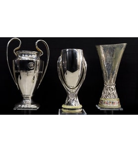 25 cm Uefa 3’lü kupa Set süper-uefa-şampiyonlar ligi (Orjinal GoPLAST)