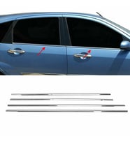 Ford Focus 1 SW Krom Cam Çıtası Tk 1998-2005 4Prç Paslanmaz Çelik