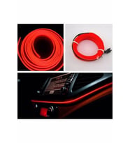 Volkswagen Passat B6-B7 2005-2014 Kırmızı 2 Metre Neon İp Torpido Fitili Oto Şerit Led