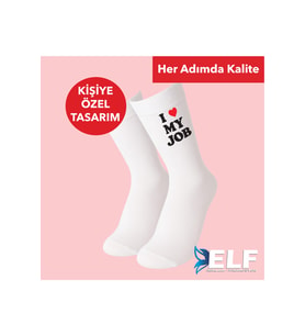 Kişiye Özel Yazılı Çorap ( 2 Adet ) (Standart)