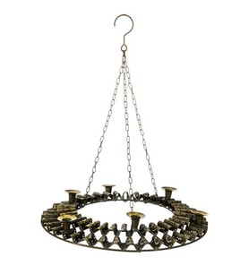 Vitale Eskitme Metal Oval Altılı Mumluk 47x7 cm AK.DM0001