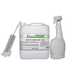 Akbel Motor Temizleme Sıvısı 5 kg 1/3 + TEMİZLEME FIRÇASI+SPREY