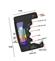 Plentiful Dijital Pil Test Cihazı – AA, AAA, C, D, N, 9V ve Düğme Pil Uyumlu Mini Pil Kapasit