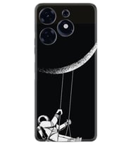 Spark 10 Pro Kılıf Resimli Desenli Silikon Platinium Series Astronot 519