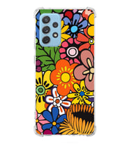 PrintiFy Samsung Galaxy A72 Uyumlu Retro Color 2 Baskılı Şeffaf Köşe Korumalı Antişok Kılıf