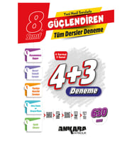 Ankara Yayıncılık 2025 Ankara 8. Sınıf Güçlendiren Tüm Dersler Denemeler (Çok Renkli)