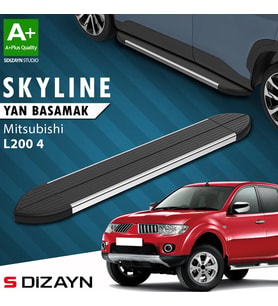 Mitsubishi L200 4 Skyline Krom Yan Basamak 193 Cm 2006-2015 A+ Kalite