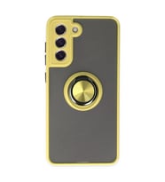 Galaxy S21 Fe Kılıf Montreal Yüzüklü Kapak - Sarı