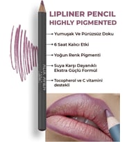 Uzun Süre Kalıcı Dağılma Yapmayan Nemlendirici Dudak Kalemi - Lipliner Pencil 22 Berry Coctail