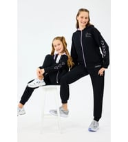 Skechers Fleece Çocuk Sweatshirt (Siyah)