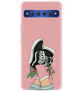 TCL 10 Plus Kılıf Desenli Silikon Dog And Girl