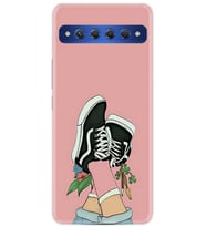 TCL 10 Plus Kılıf Desenli Silikon Dog And Girl