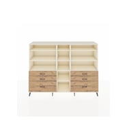Hyperion Dolap 10 Raflı 6 Çekmeceli  220x44x163 Aytaşı-Aytaşı/Çam