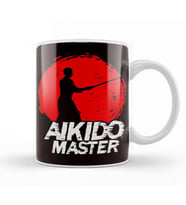 Aikido Master Fight Martial Arts Fighter Self Defense Coach Kupa Bardak Porselen