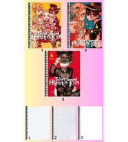 Toilet Bond hanako kunA4 defter 3 adet çizgili + kareli + çizgisiz büyük boy 21*29 cm süper set