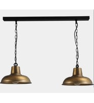 MYLİGHTS RUSTİK  SARKIT AVİZE MASA ÜSTÜ SARKIT dörtlü AVİZE 100cm İKİLİ AVİZE    (Siyah)