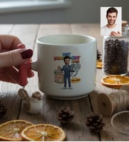 Kişiye Özel Karikatürlü Erkek Eczacı T Kupa Tıp Bayramı Hediyesi