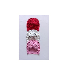 Diamondstar Kurdelalı Bebek Bone  seti (Karışık)