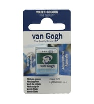 Talens Van Gogh 1/2 Tablet Sulu Boya 675 Phthalo Green 