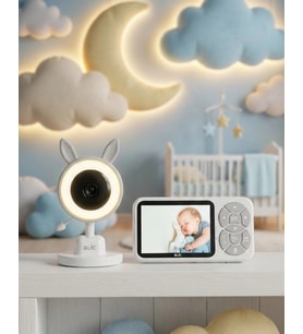 LCD Ekranlı Bebek İzleme Kamerası Ninnili Gece Görüşlü Güvenlik Sistemi