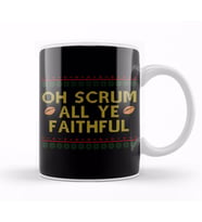 Rugby Christmas Oh Scrum All Ye Faithful Kupa Bardak Porselen