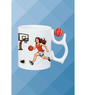 Basketboll Toplu Basket Sever Kupa Bardak Çay Kahve Fincanı Kadın Oyunculu-14