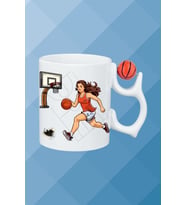 Basketboll Toplu Basket Sever Kupa Bardak Çay Kahve Fincanı Kadın Oyunculu-14
