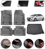 Hyundai i30 2012-2016 Uyumlu Paspas Araca Özel Bagaj Havuzu MBS Gri