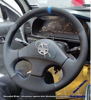 Hyundai H100 2003 Araca Özel Direksiyon Kılıfı (NOKTA NUBUK YÜZÜKLÜ) (Karışık)