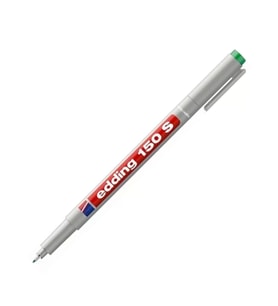 EDDİNG 150S SİLİNEBİLİR ASETAT KALEMİ (NON PERMANENT) 0.3mm YEŞİL