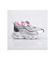 Buckhead 4430 Glossy Shiny Çocuk Spor Ayakkabı (Gümüş)