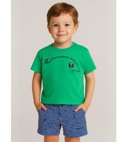 Erkek Bebek The World Champion T-shirt (Yeşil)