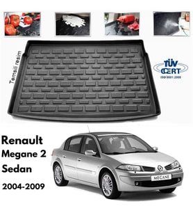 Renault Megane 2 Sedan Bagaj Havuzu Paspası 2003-2009