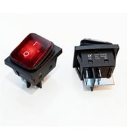 ANAHTAR BÜYÜK ON ~ OFF KIRMIZI IŞIKLI 30A 220V KCD2-201NW-B 4 PİN