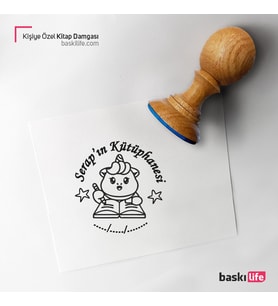 Kişiye Özel Kitap Damgası Kitap Mührü Kaşe Kitap Mühür Özel Damga 358