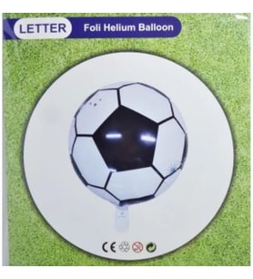 Siyah Beyaz Futbol Topu Folyo Balon